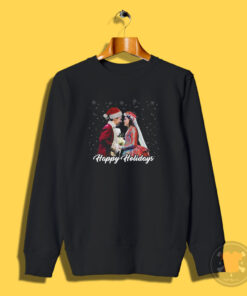 Hamilton The Musical Alexander And Eliza Happy Holiday Sweatshirt