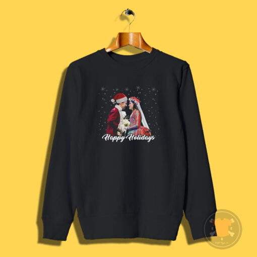 Hamilton The Musical Alexander And Eliza Happy Holiday Sweatshirt