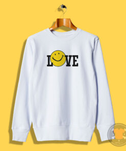 Harry Styles Love Smiley Ringer Sweatshirt