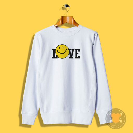 Harry Styles Love Smiley Ringer Sweatshirt