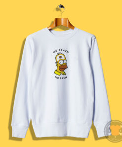 Homer Simpson No Brain No Pain Sweatshirt