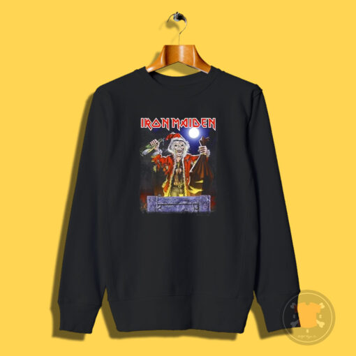 Iron Maiden No Prayer Santa Eddie Christmas Sweatshirt