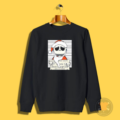 Jack Skellington And Santa Claus Christmas Dept Sweatshirt