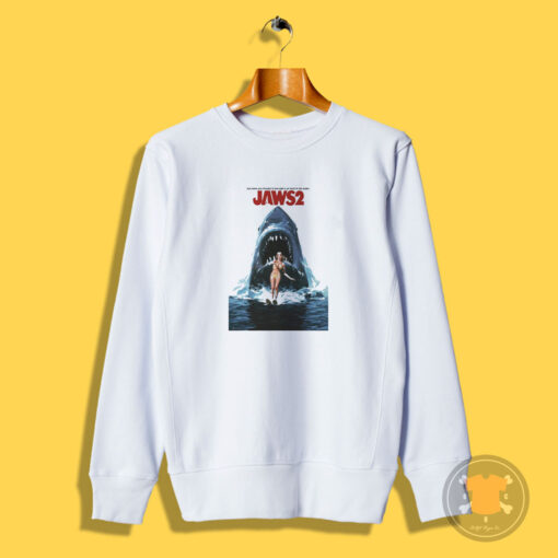 Jaws 2 Retro Movie Poster Sweatshirt