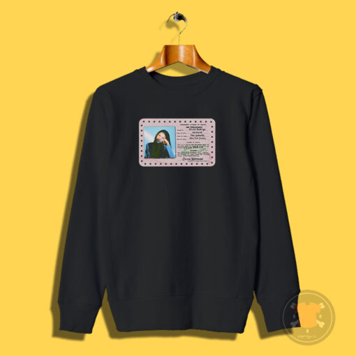 License Of Travel Card Olivia Rodrigo Sweatshirt