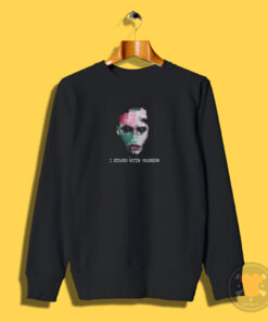 Marilyn Manson We Are Chaos I Stand With Manson Sweatshirt