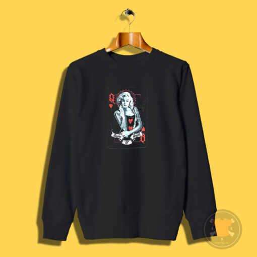 Marilyn Monroe Queen Of Hearts Sweatshirt