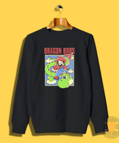 Mario And Yoshi X Dragon Ball Dragon Bros Comic Sweatshirt