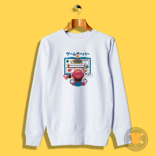 Mario Delete History Sweatshirt