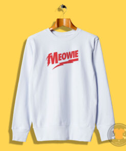 Meowie David Bowie Parody Sweatshirt