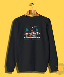 Merry Christmas Horror Movie Characters Sweatshirt