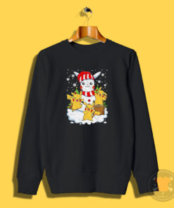 Merry Christmas Santa Pikachu Mashup Sweatshirt