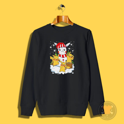 Merry Christmas Santa Pikachu Mashup Sweatshirt