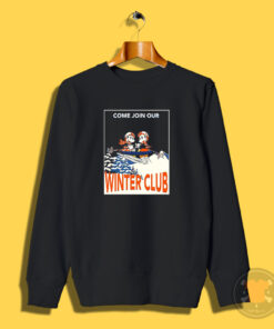 Mickey & Minnie Mouse Skiing Join Our Winter Club Ski Sweatshirt