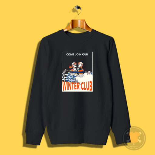 Mickey & Minnie Mouse Skiing Join Our Winter Club Ski Sweatshirt