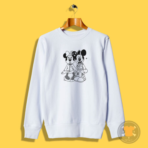 Minnie And Mickey Mouse Punk Sweatshirt