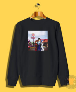 Neon Genesis Evangelion Burger King Rei Asuka Shinji Funny Sweatshirt