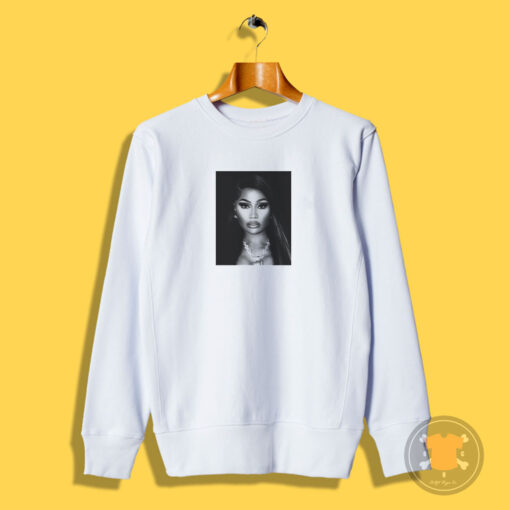 Nicki Minaj Black And White Photo Sweatshirt