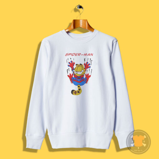 Parody Garfield Spider Cat Spider Man Sweatshirt