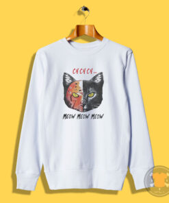 Parody Jason Voorhees Cat Meow Sweatshirt