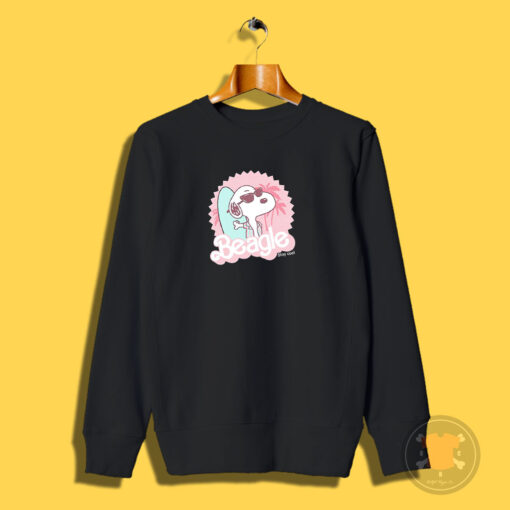 Peanuts Surfboard Cool Beagle Barbie Sweatshirt