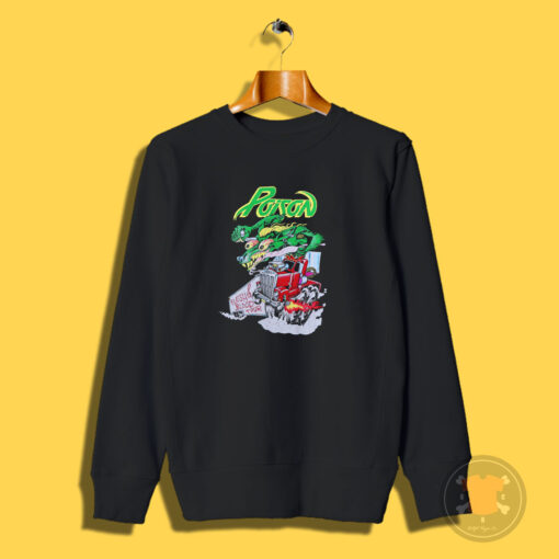 Poison 1990 Flesh And Blood Road Dogs Sweatshirt