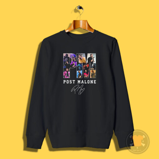 Post Malone PM Music Concert Tour Signature 2023 Sweatshirt