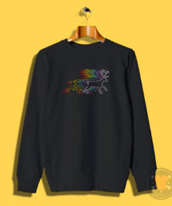 Rainbow Reindeer Christmas Sweatshirt