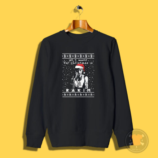 Rakim Rapper Ugly Christmas Sweatshirt