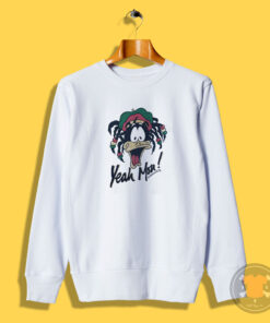 Rasta Daffy Duck Graphic Sweatshirt