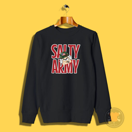 Salty Cracker Merch Big Salty Army Classic Sweatshirt