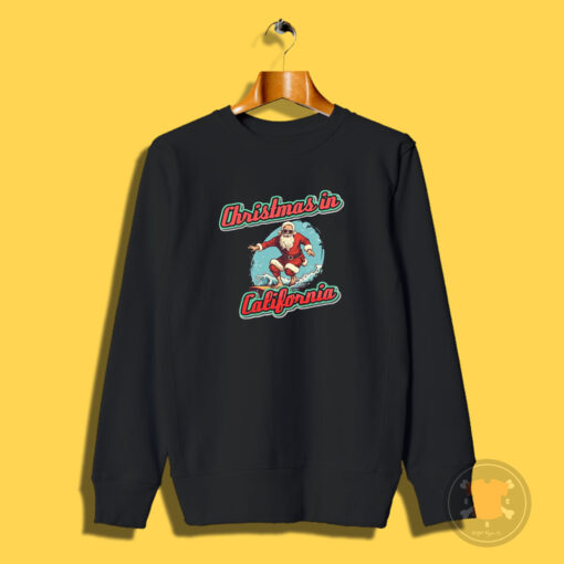 Santa California Christmas Sweatshirt