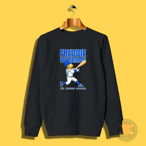 Simpson Los Angeles Dodgers Freddie Freeman Sweatshirt