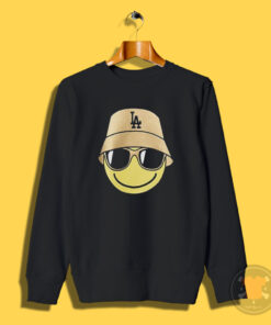 Smile Face Graphic Overfit Sweatshirt