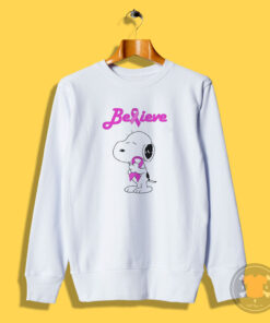 Snoopy Breast Cancer Pink Awareness Sweatshirt