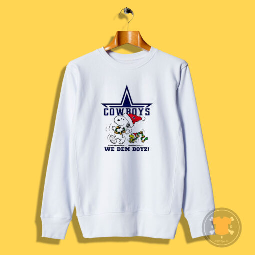 Snoopy Christmas Cowboys We Dem Boyz Sweatshirt