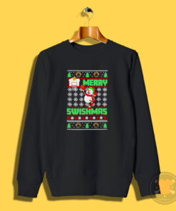 Snowman Play Basetball Merry Sweatshirt