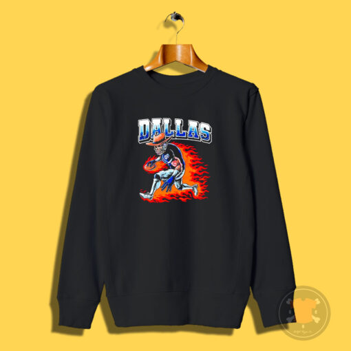 Stream Skeleton Dallas Football Cowboy Player Fire Sweatshirt