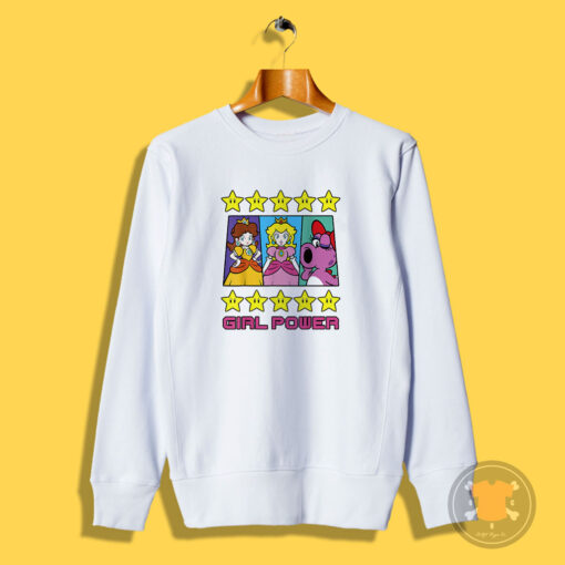 Super Mario Daisy Peach Birdo Girl Power Sweatshirt