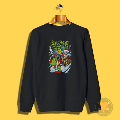 Super Mario Heavy Metal Santa Sweatshirt