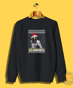 The Walking Dead Michonne Santa Hat Christmas Sweatshirt