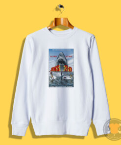 Third Dimension Terror Jaws 3D Movie Poster Sweatshirt