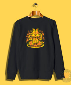 Three Layer Ritual Garfield And Lasagna Sweatshirt