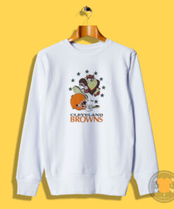 Vintage 1994 Warner Bros Taz Cleveland Browns Sweatshirt