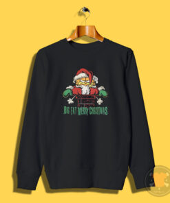 Vintage Garfield Big Fat Merry Christmas Sweatshirt