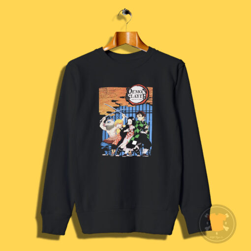 Vintage Kimetsu No Yaiba Demon Slayer Anime Sweatshirt