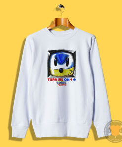 Vintage Sonic The Hedgehog Turn Me On Sweatshirt