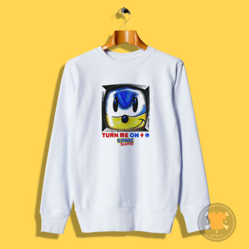Vintage Sonic The Hedgehog Turn Me On Sweatshirt