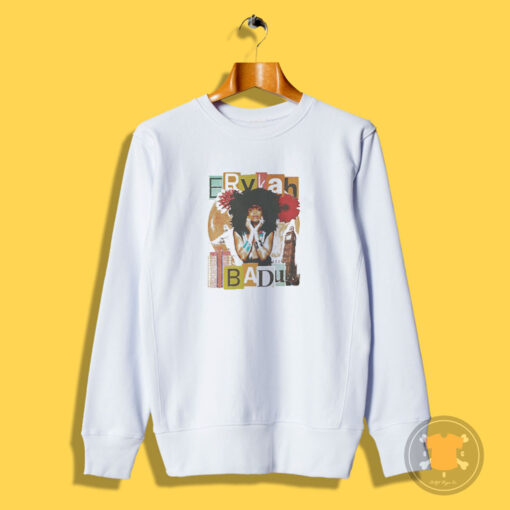 Vintage Tour Music Erykah Badu Sweatshirt