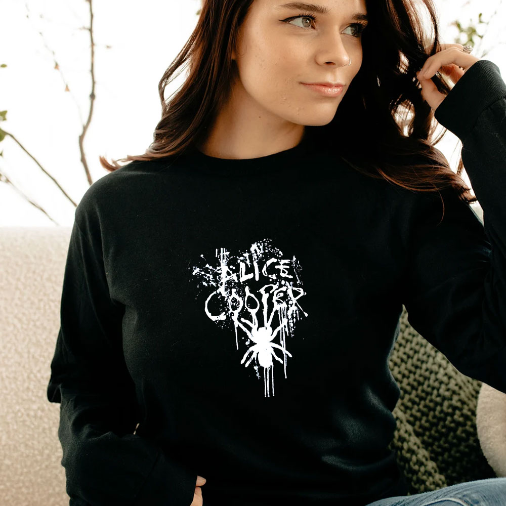 Alice Cooper Spider Splatter Long Sleeve